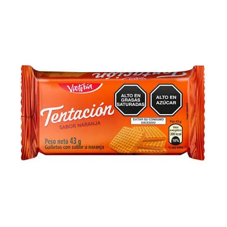 Galleta Tentación Naranja - 43 g