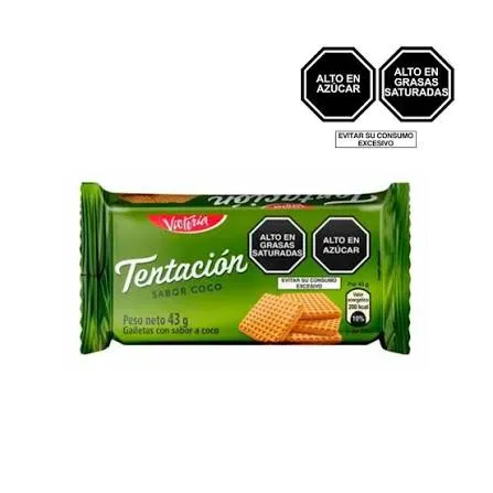 Galleta Tentación Coco - 43 g