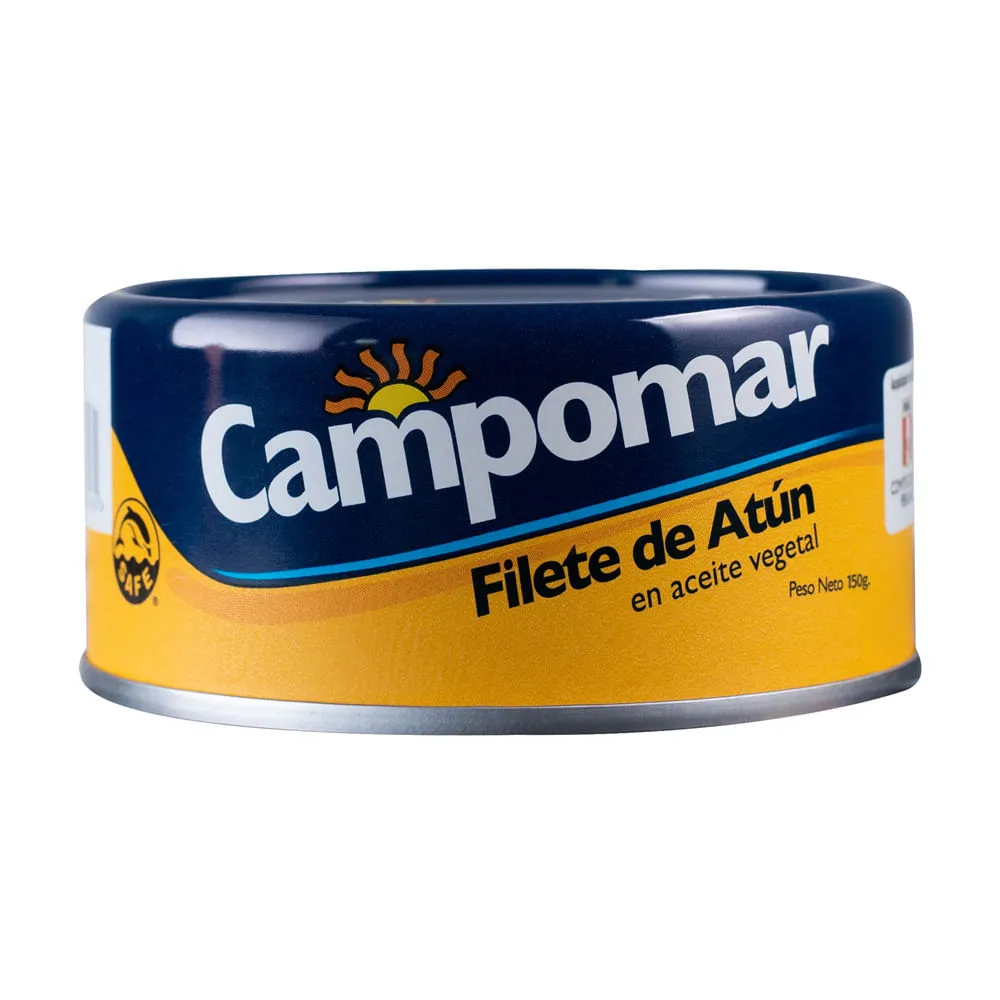 Filete de atún en Aceite Vegetal Campomar -150 g