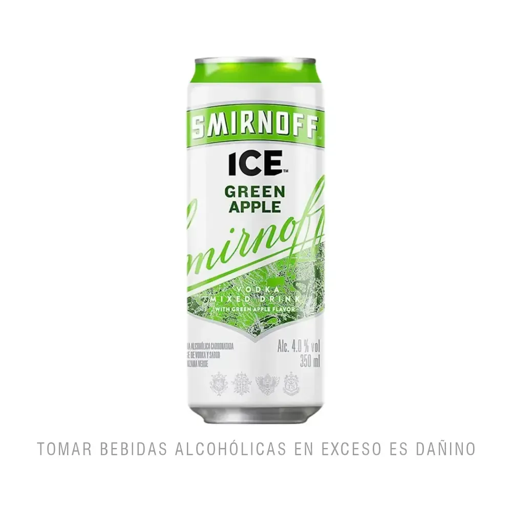 Vodka Smirnoff Ice Green Apple Bite Lata - 350 ml