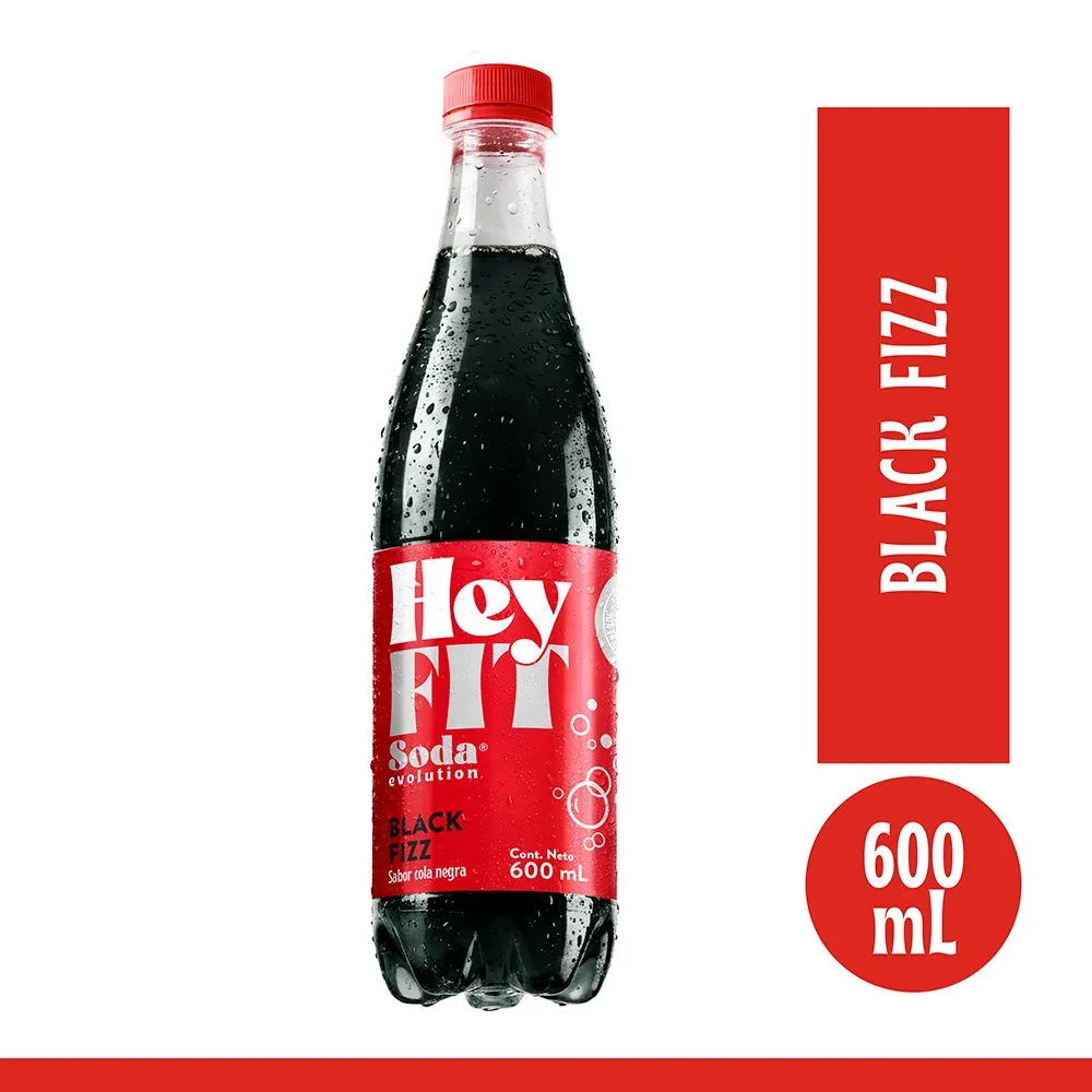 Hey Fit Black Fizz- 600 ml
