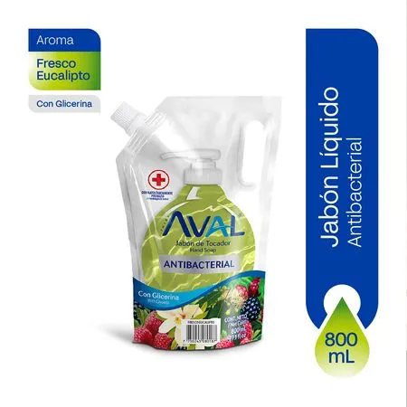 Jabon AVAL Frutos rojos -  800 ml