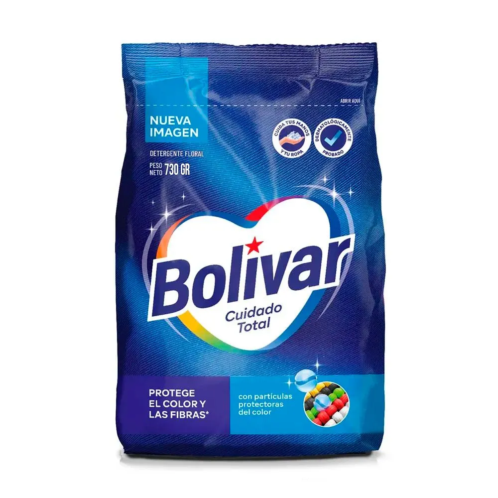 Detergente Bolívar Cuidado Total - 730 g