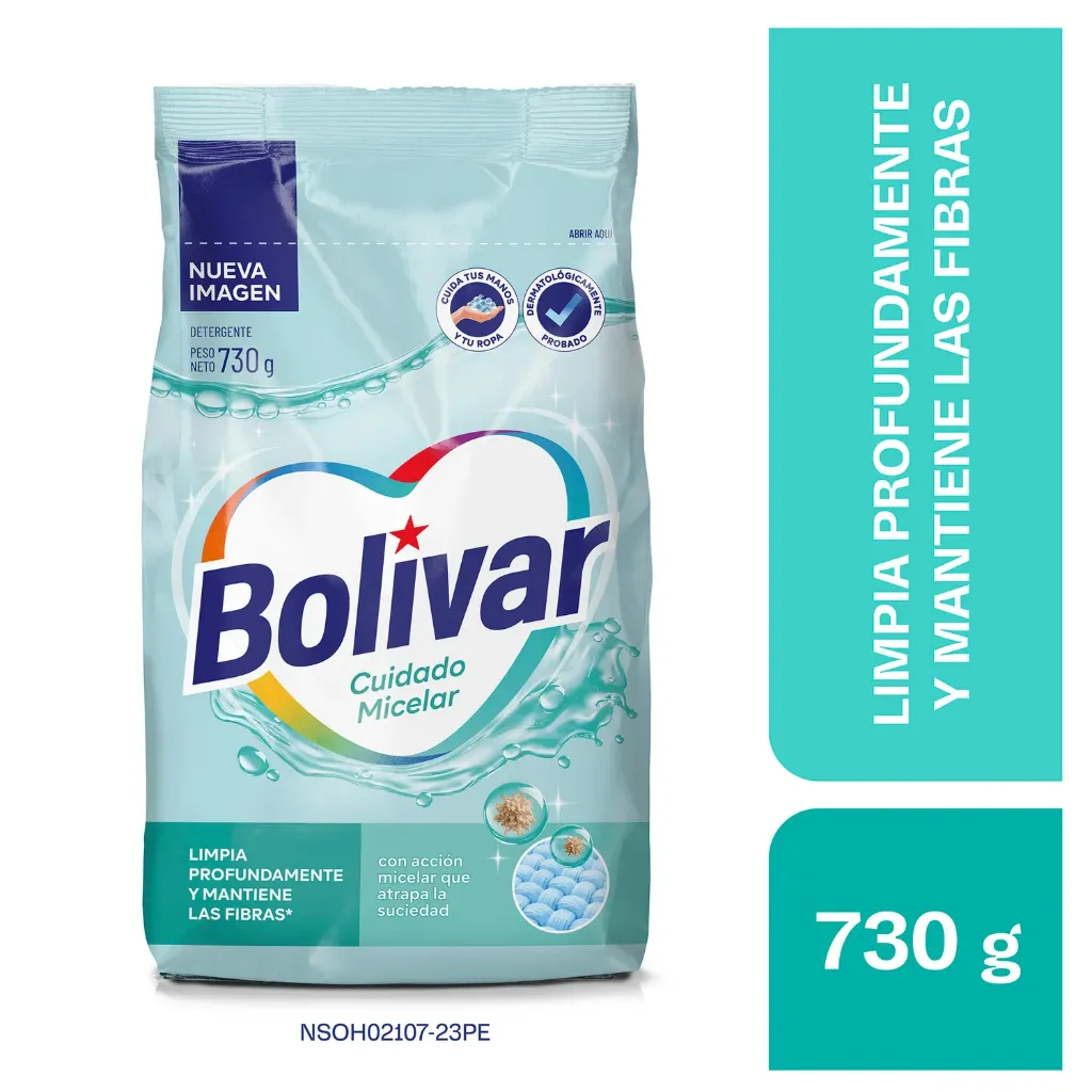 Detergente Bolívar Cuidado Micelar - 730 g