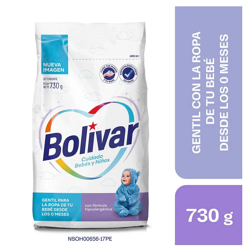 Detergente Bolívar Cuidado Bebés Y Niño - 730 g