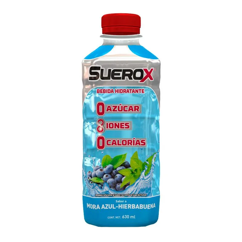 SueroX Sabor Mora Azul - 630 ml