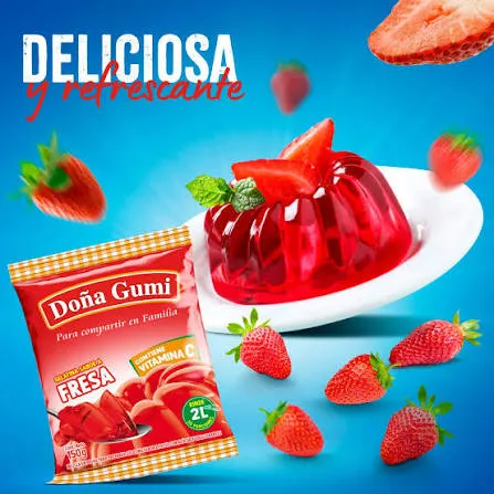 Gelatina Sabor Fresa Doña Gumi - 150g