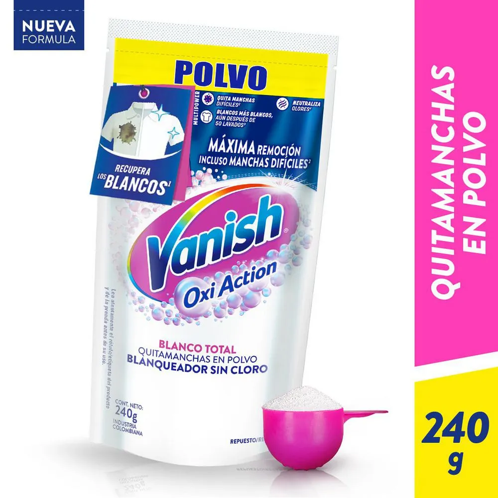 Vanish Oxi Polvo Quitamanchas Total - 240 GR