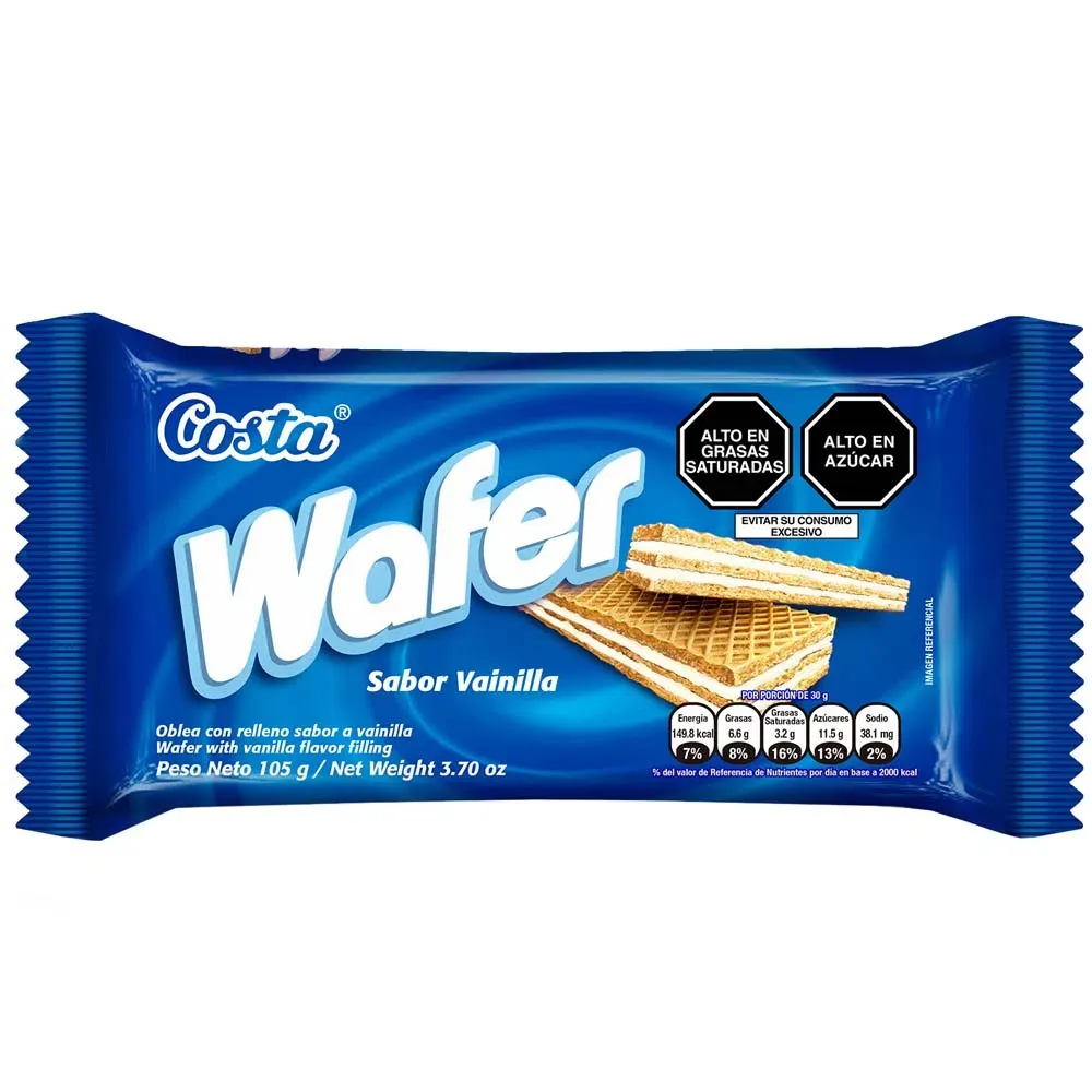 Wafer Costa Vainilla- 105 g