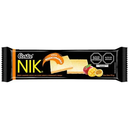 Wafer Nik Sabor Maracumango Costa - 72 g