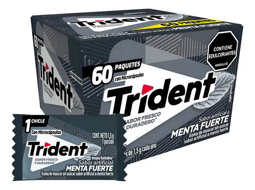 Trident Menta Fuerte - 8.5 g