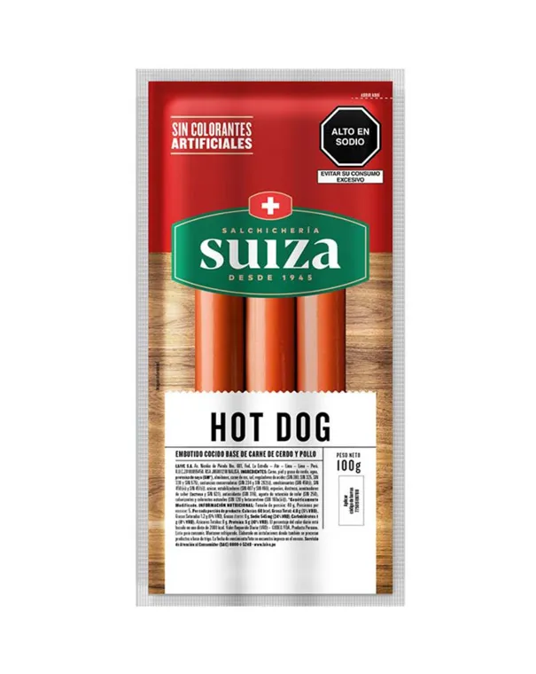 Hot Dog Suiza - 120 g