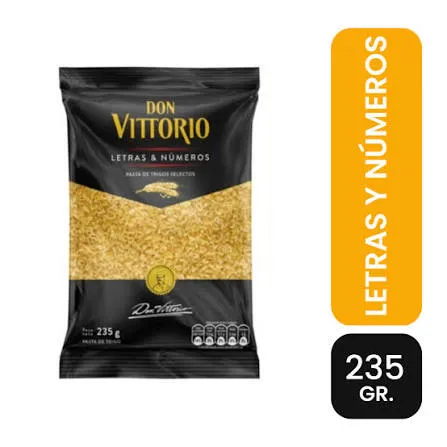 Don Vittorio Fideo Letras & Números - 235 g