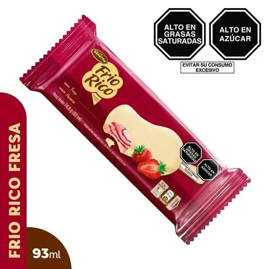 Helado Paleta Frio Rico Fresa - 93 ml