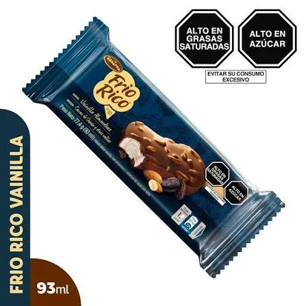 Helado Paleta Frio Rico Vainilla Almendras - 93 ml