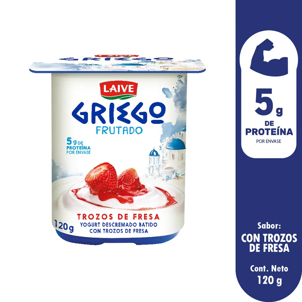 Yogurt Griego Trozos Fresa -120 g