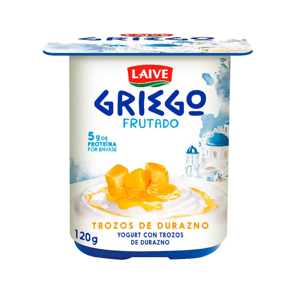 Yogurt Griego Trozos Durazno -120 g