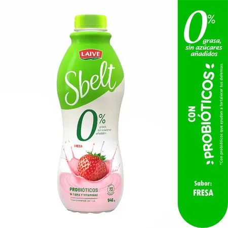 Yogurt Laive Sbelt Sabor Fresa - 946g