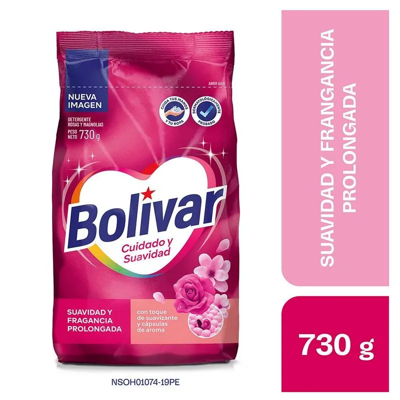 Detergente Bolivar Cuidado y Suavidad - 730 g