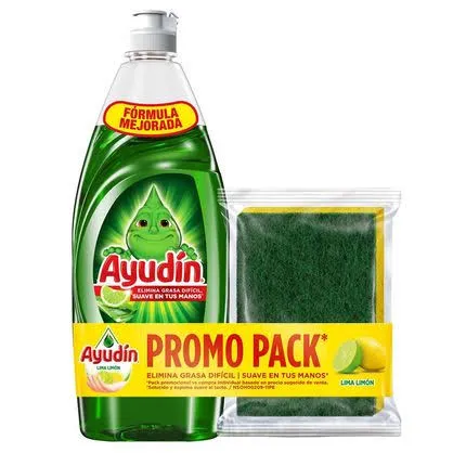 Ayudin Lavavajilla Liquido + Esponja
