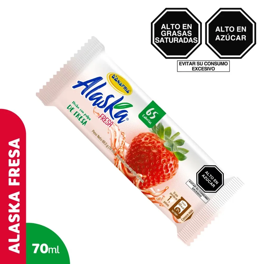 Helado Alaska Fresa - 70 ml