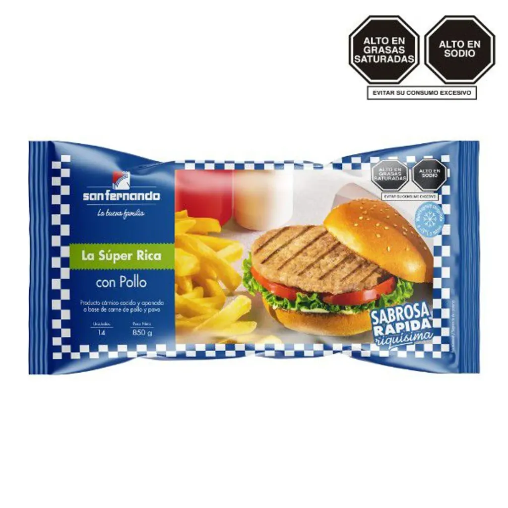 Hamburguesa De Pollo San Fernando - 850 g