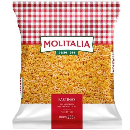 Fideos Molitalia Letras y N° - 235 g