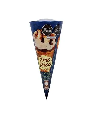 Helado en Cono Frio Rico Vainilla - 120ml