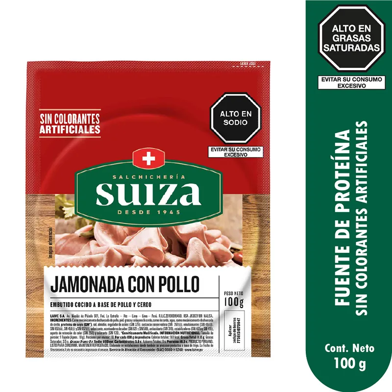 Jamonada de Pollo Suiza - 100 g