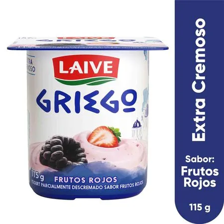 Yogurt Griego Frutos rojos Vaso Laive -120 g