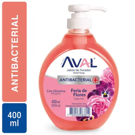 Jabón Liquido Pétalos de Rosa Aval - 400 ml