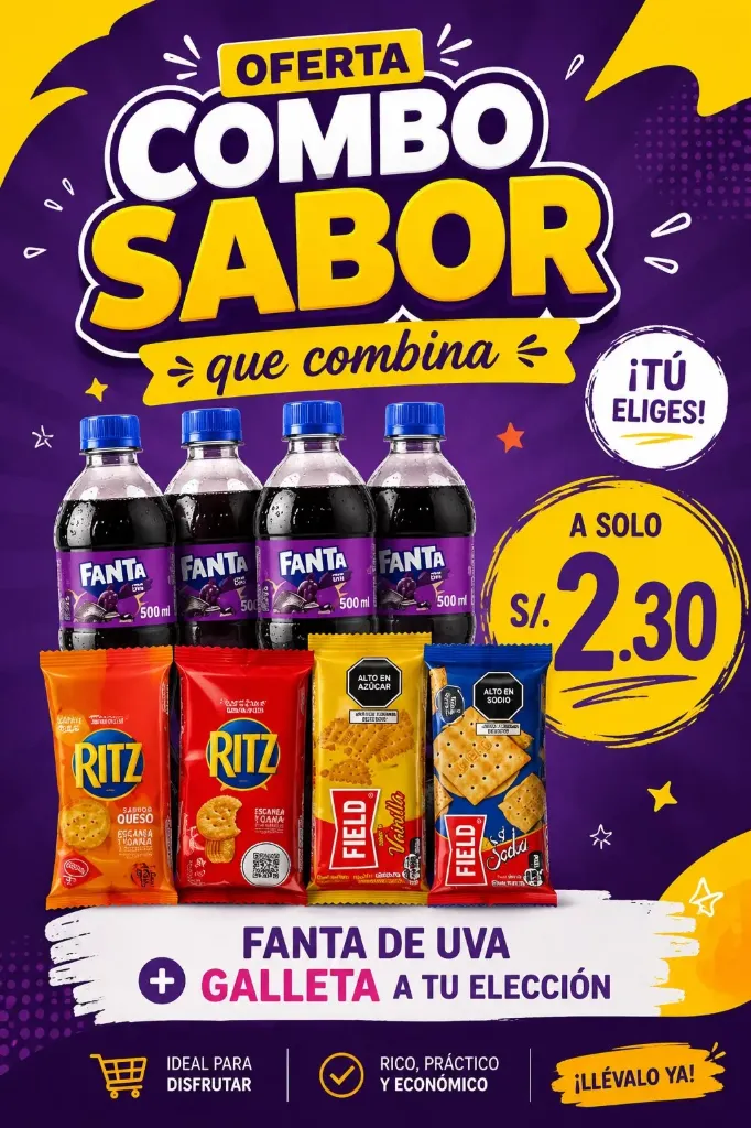 Fanta Uva + Galleta