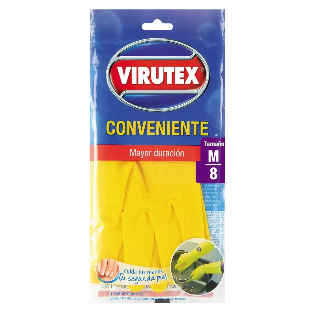 Guante Virutex Conveniente Amarillo - Talla M