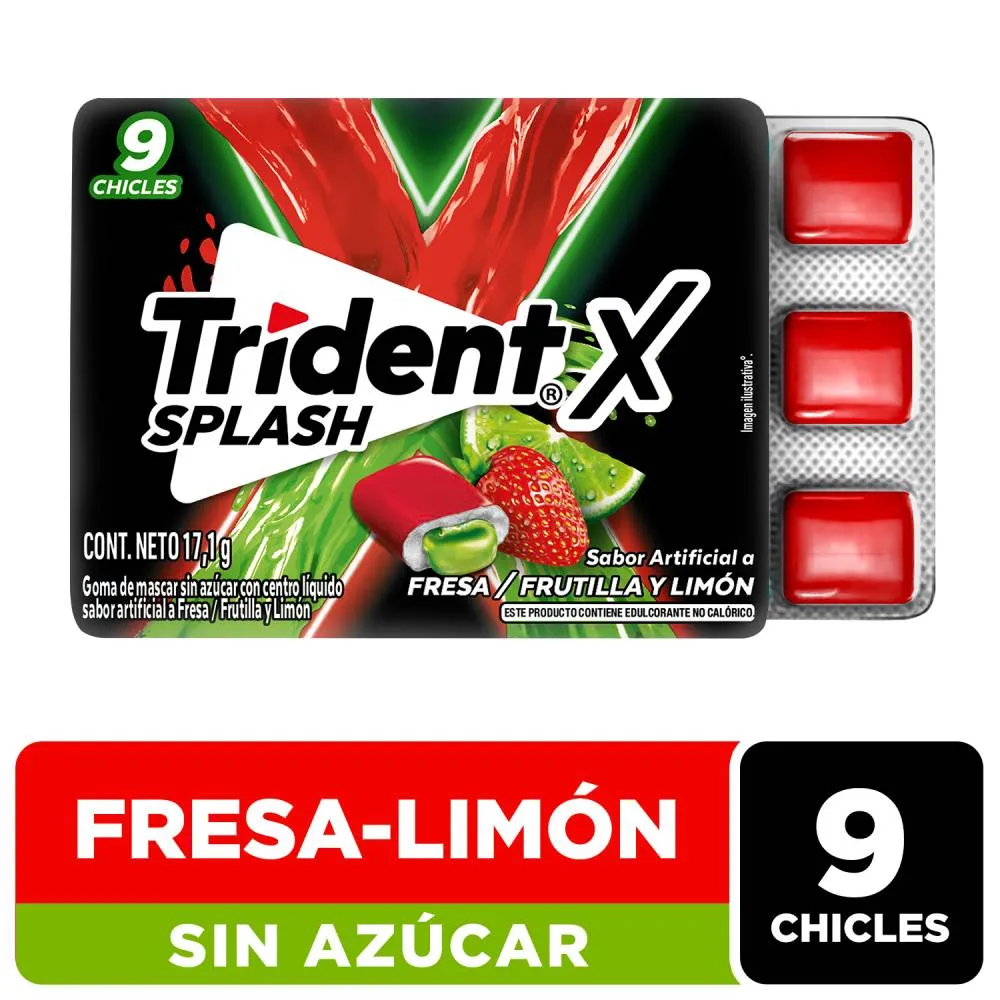 Trident x Splash Fresa Frutilla Limón -17,1g