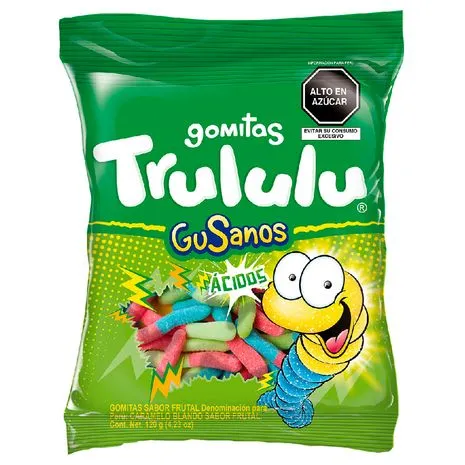 Gomitas Trululu Gusanos Ácidos -100g