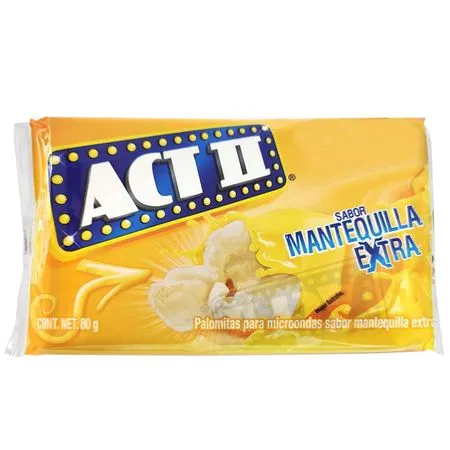 Canchita para Microondas Mantequilla - Acto 80 g