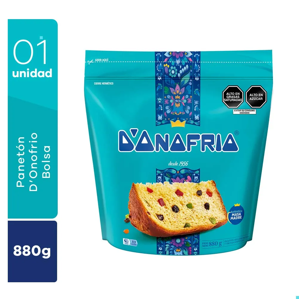 Panetón Bolsa Donofrio 880 g