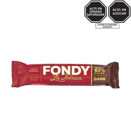 Fondy Dark 62% de Cacao