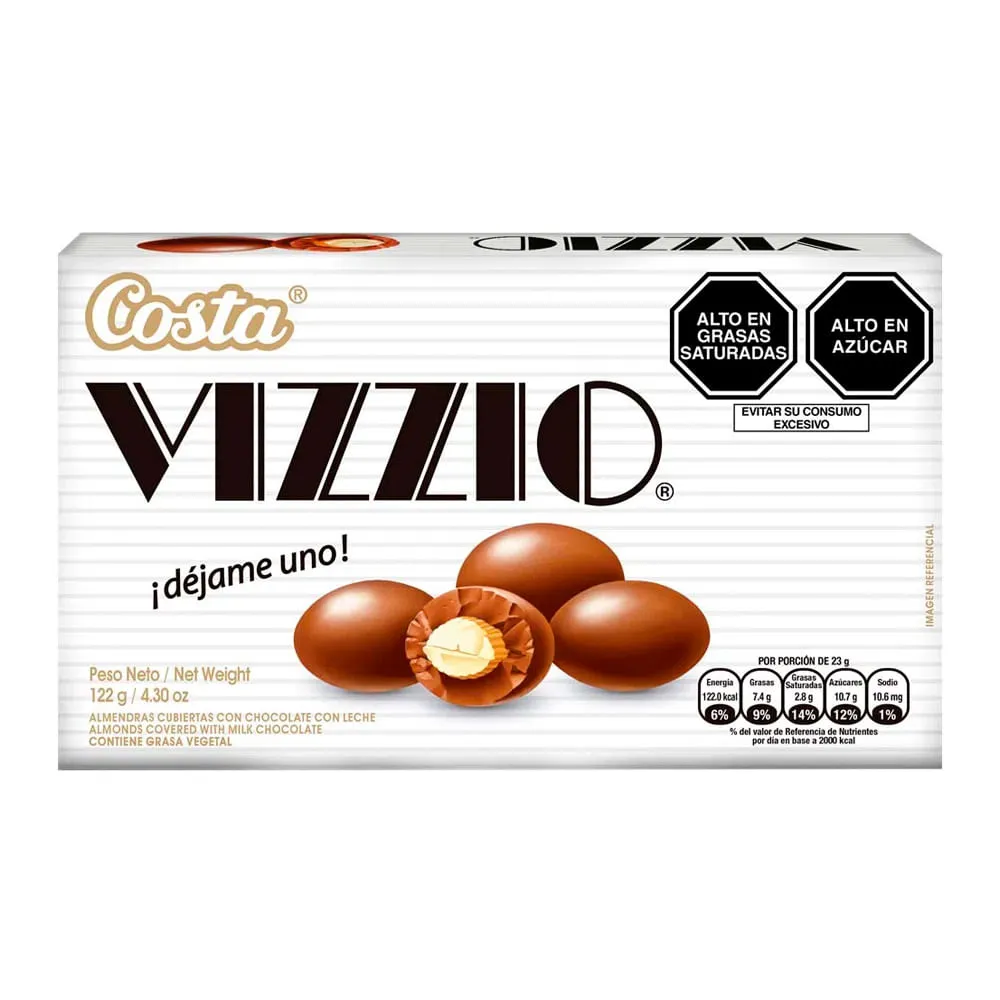 Almendras Chocolate Vizzio - 122g