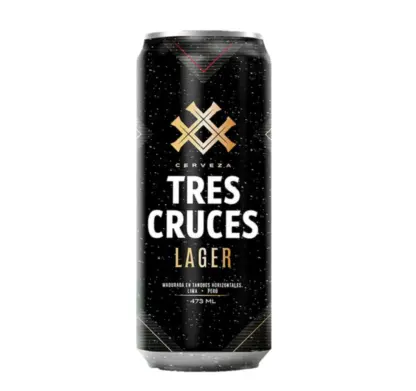 Cerveza Tres Cruces Lager - Lata 473 ML 
